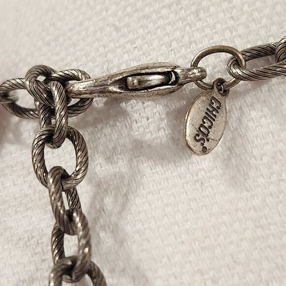 Chico's Necklace Multi-Colored Mixed Media Beaded Chain 34" - Picture 7 of 8